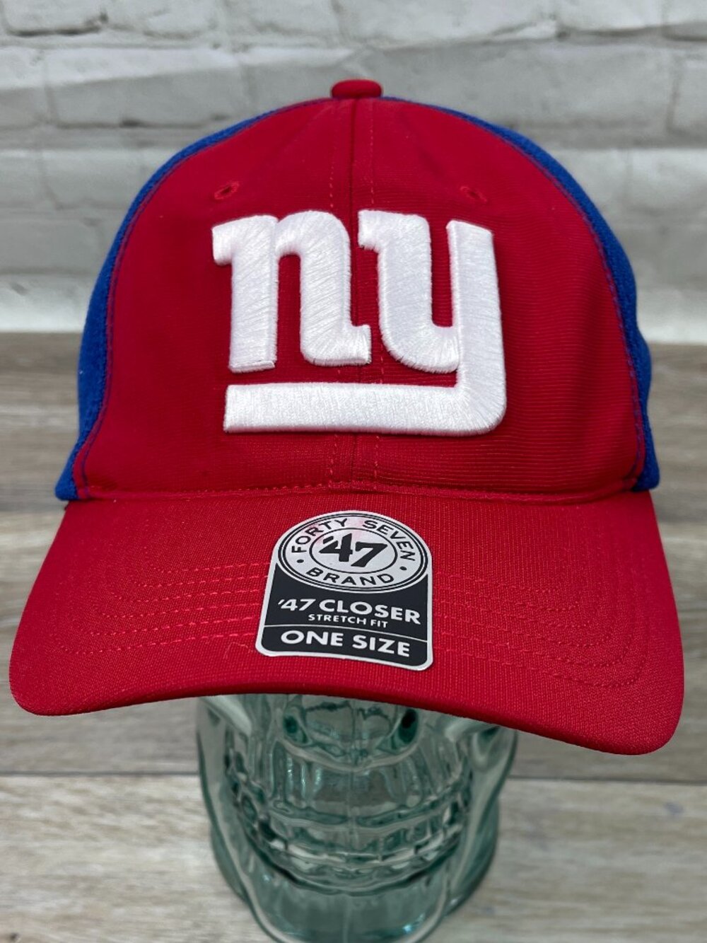 NWT NEW YORK GIANTS DRAFT DAY 47 CLOSER ONE SIZE STRETCH 47 BRAND FOOTBALL HAT